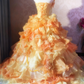 Stunning Prom Dress Strapless Ruffle Tiered Ball Gown Evening Dress Quinceanera Dress  D3933
