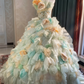 Glänzendes Ballkleid mit herzförmigem Pailletten-Meerjungfrauen-Abendkleid, Galakleid, Geburtstagspartykleid, D3415
