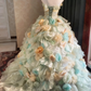 Glänzendes Ballkleid mit herzförmigem Pailletten-Meerjungfrauen-Abendkleid, Galakleid, Geburtstagspartykleid, D3415