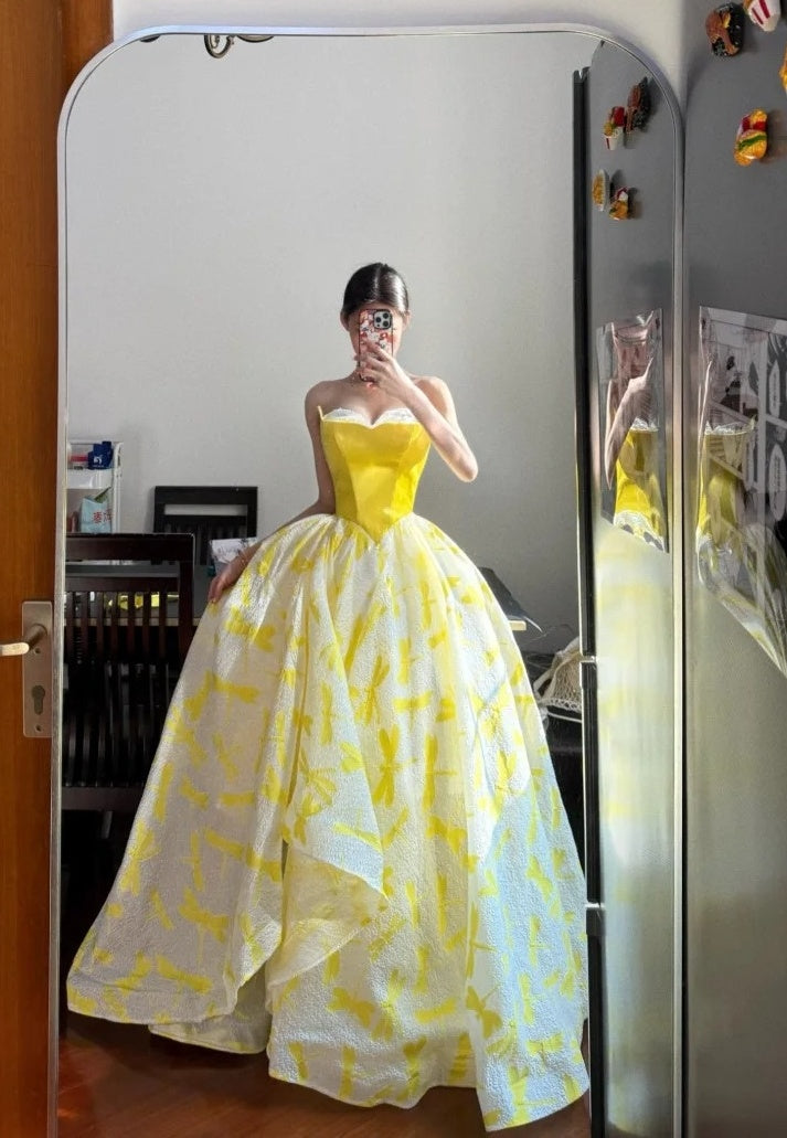 Beauty Prom Dress Sweetheart Pleated Ball Gown Evening Dress Quinceanera Dress    D3945