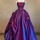 Stunning Prom Dress Spaghetti Straps Pleated Ball Gown Evening Dress Quinceanera Dress    D3952