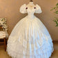 Vintage Wedding Dress Sweetheart Pleated Lace Wedding Dress  D3961