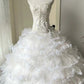Beauty Wedding Dress Sweetheart Pleated Tiered Tulle Wedding Dress  D3967