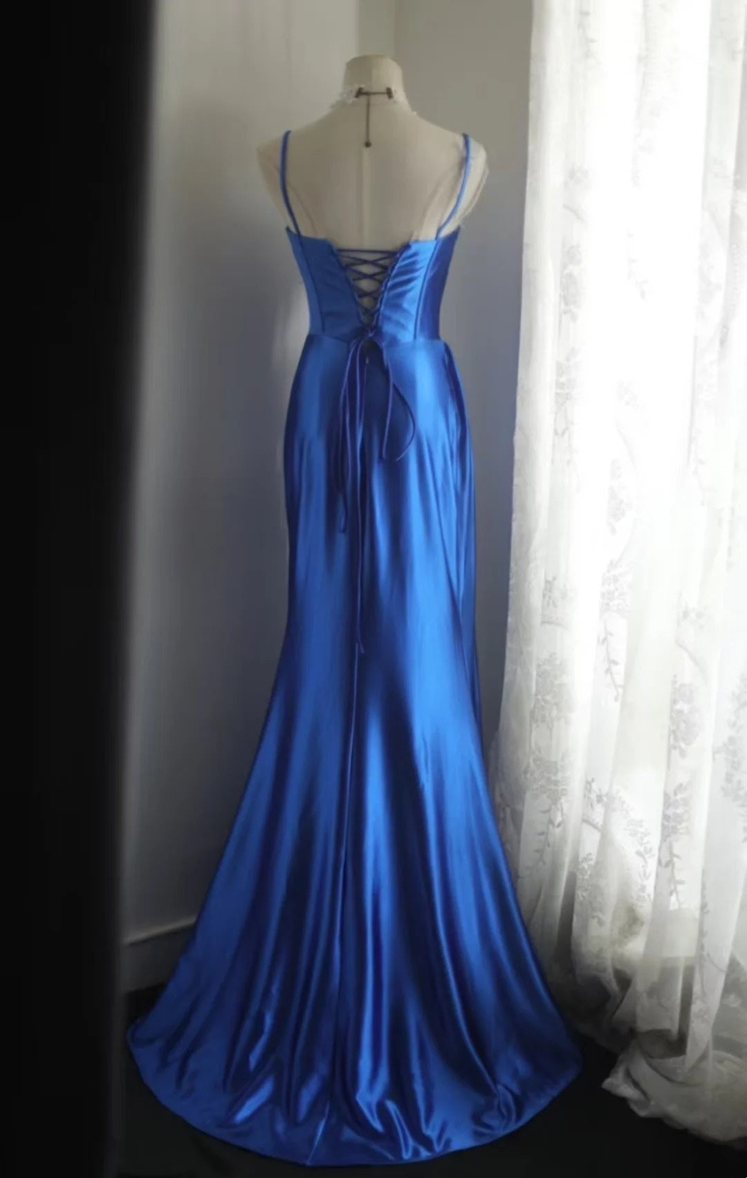Elegant Prom Dress Spaghetti Straps Pleated Evening Dress Gala Dress Cocktail Dress   D3970