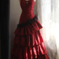Pretty Prom Dress Sweetheart Pleated Tiered Evening Dress Gala Dress Birthday Party Outfits     D3972