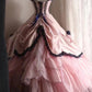 Elegant Prom Dress Strapless Pleated Tiered Evening Dress Sweet 16 Dress Ball Gown    D3974
