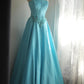 Stunning Prom Dress A Line Strapless Pleated Evening Dress Gala Gown Cocktail Dress     D3975