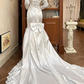 Vintage Wedding Dress High Collar Pleated Mermaid Wedding Dress  D3976