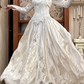 Vintage Wedding Dress Sweetheart Pleated Wedding Dress  D3978