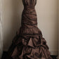 Elegant Prom Dress Spaghetti Straps Pleated Mermaid Evening Dress Gala Gown   D3982