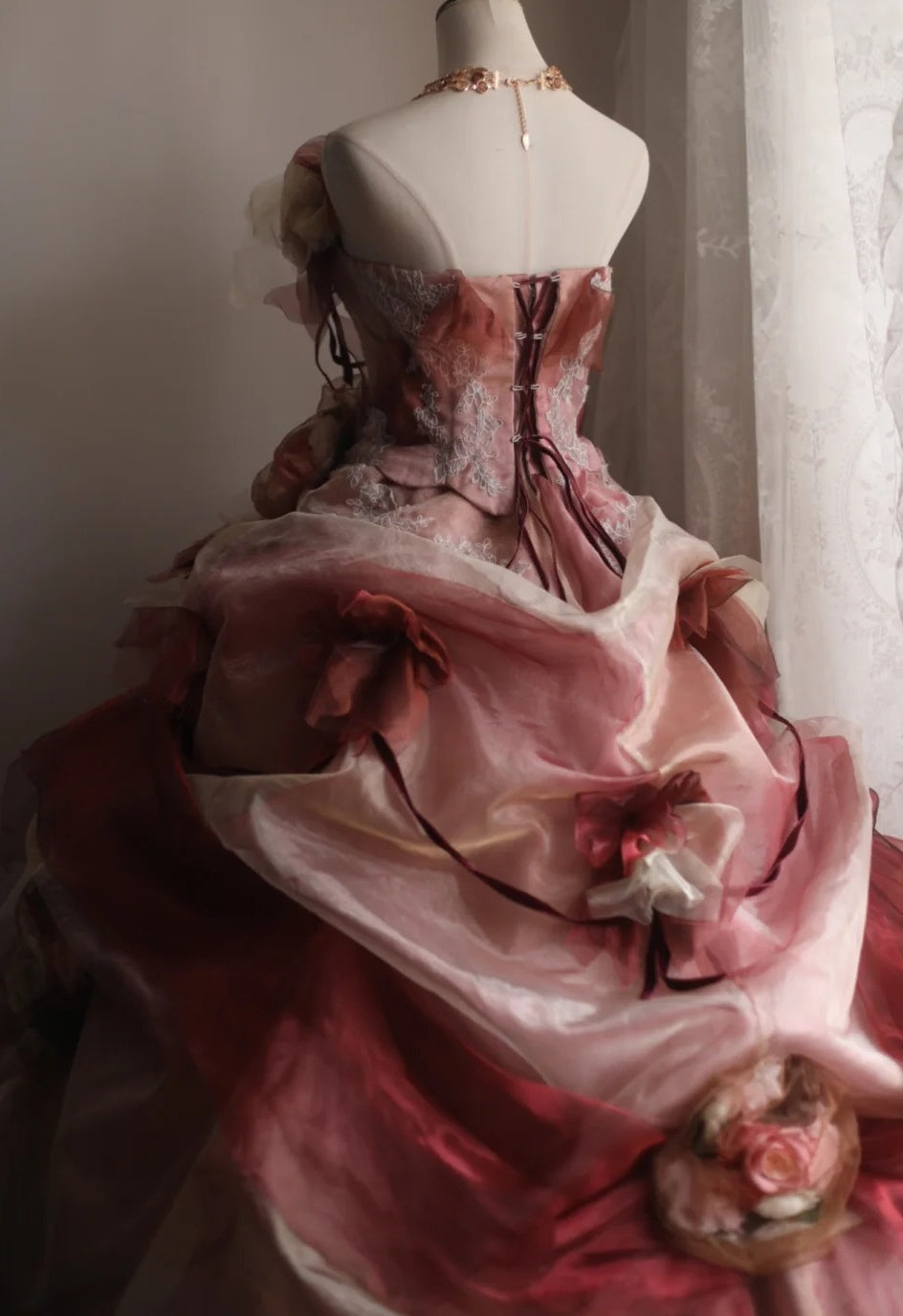 Pretty Prom Dress Strapless Pleated Flower Evening Dress Sweet 16 Dress Ball Gown    D3983