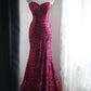Shiny Prom Dress Spaghetti Straps Mermaid Evening Dress Birthday Party Dress Gala Dress  D3988