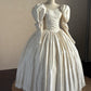 Minimalist Wedding Dress V-neck Pleated Wedding Dress  D4000