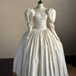 Minimalist Wedding Dress V-neck Pleated Wedding Dress  D4000