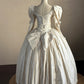 Minimalist Wedding Dress V-neck Pleated Wedding Dress  D4000