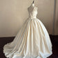 Elegant Wedding Dress Straps Pleated Wedding Dress  D4001