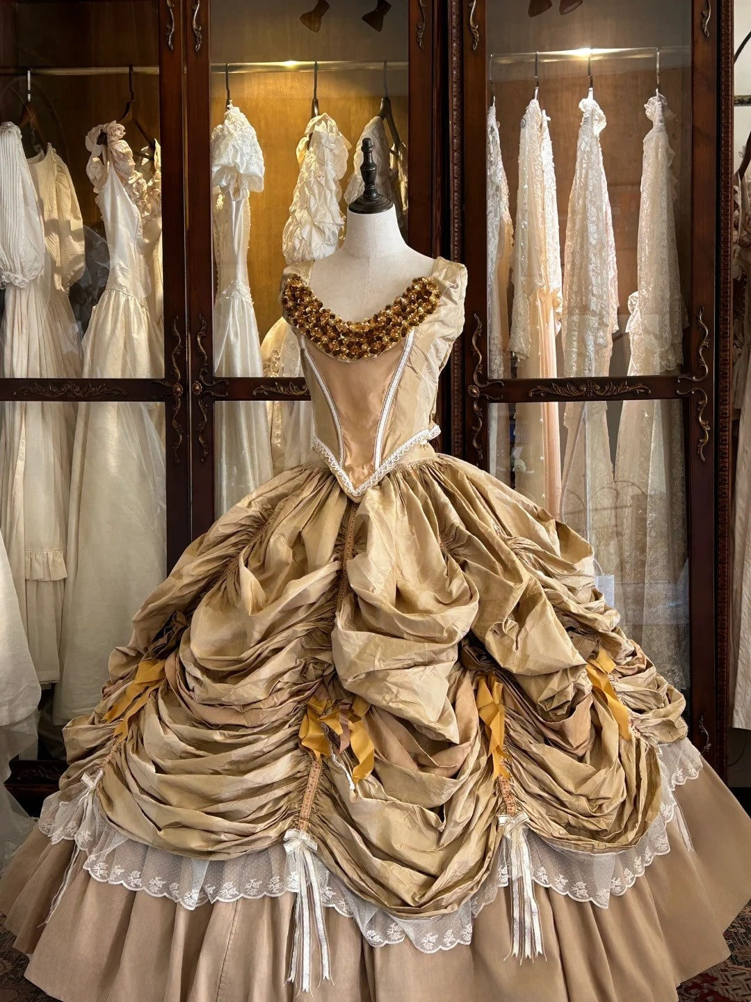 Beauty Prom Dress Crew Neck Pleated Evening Dress Sweet 16 Dress Ball Gown    D4003