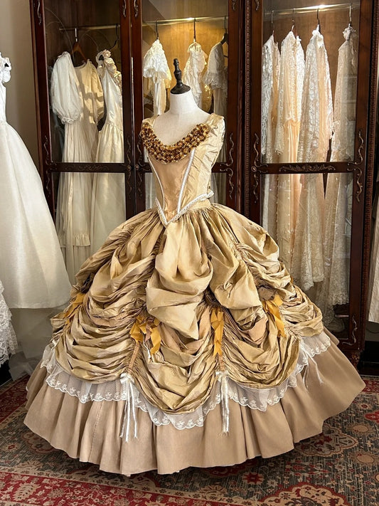 Beauty Prom Dress Crew Neck Pleated Evening Dress Sweet 16 Dress Ball Gown    D4003