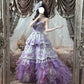 New Arrival Prom Dress Strapless Tulle Tiered Evening Dress Birthday Party Outfits Ball Gown    D4018
