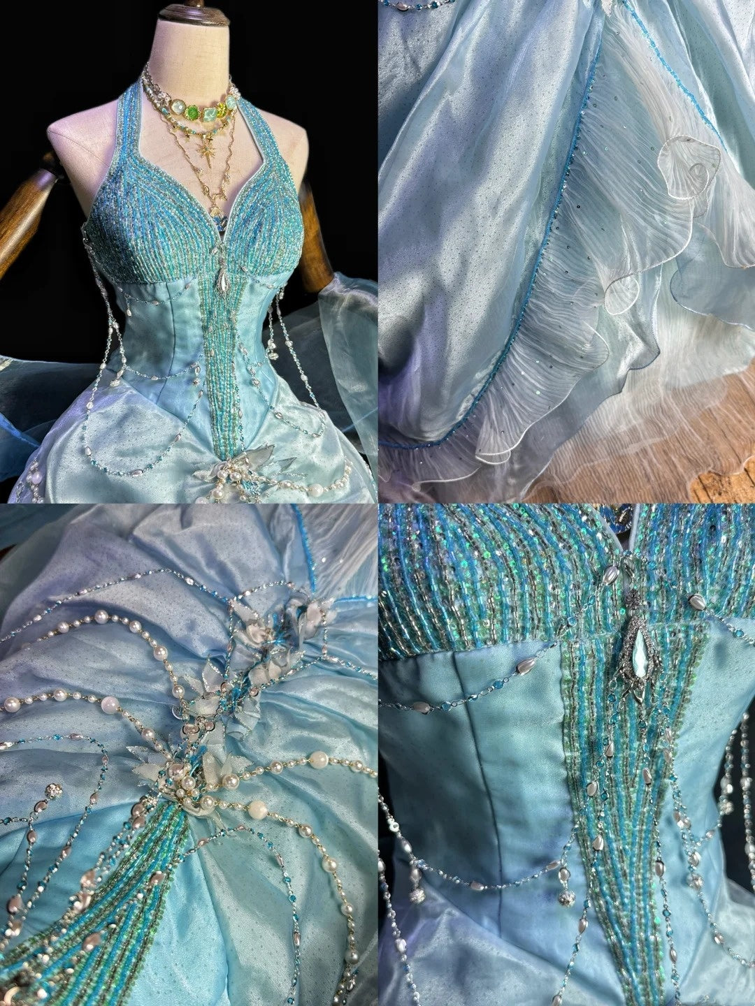 Robe de bal brillante à paillettes et col en cœur, robe de soirée sirène, robe de gala, robe de fête d'anniversaire, D3415