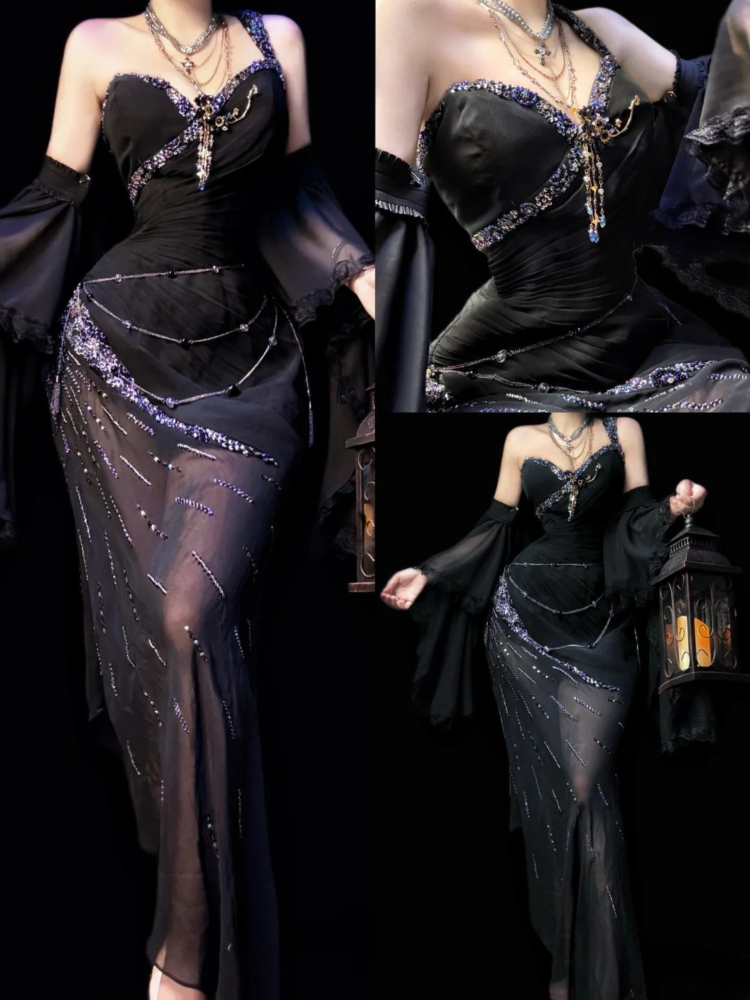 Sexy Prom Dress Black One Shoulder Pleated Evening Dress Birthday Party Dress Cocktail Dress  D4024