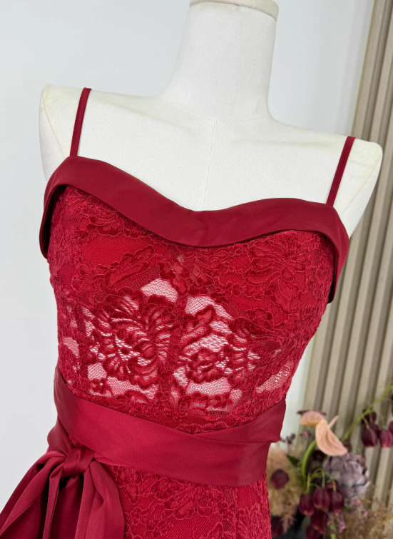 Robe longue fendue à bretelles spaghetti pour femme, tenue d'anniversaire, tenue de soirée, bord de mer, D3241