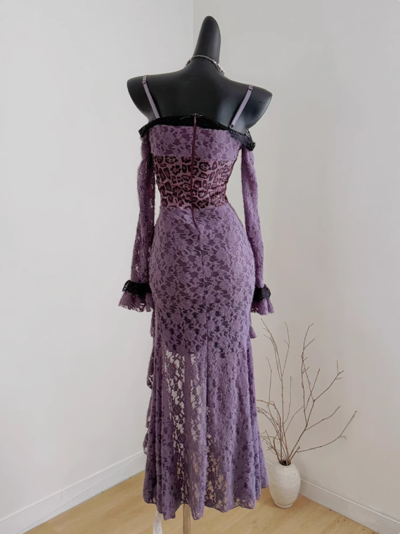 Robe longue fendue à bretelles spaghetti pour femme, tenue d'anniversaire, tenue de soirée, bord de mer, D3241