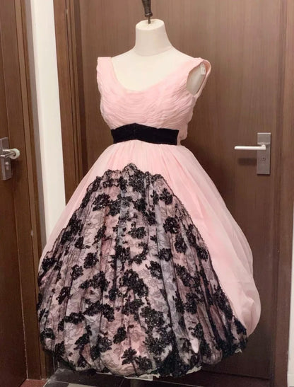 Robe de soirée courte plissée à bretelles spaghetti, tenue de soirée d'anniversaire, robe de cocktail D3339