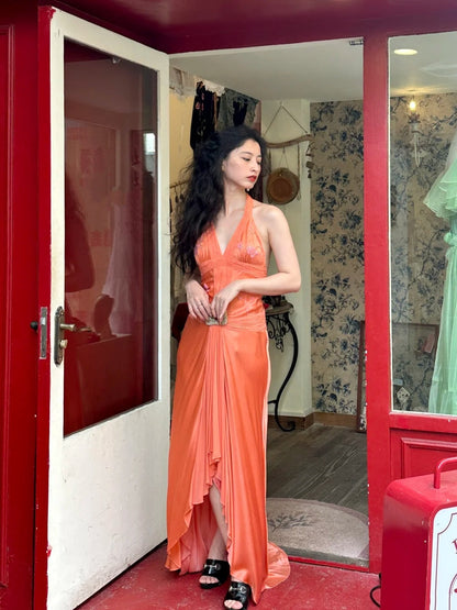 Robe de bal brillante à paillettes et col en cœur, robe de soirée sirène, robe de gala, robe de fête d'anniversaire, D3415