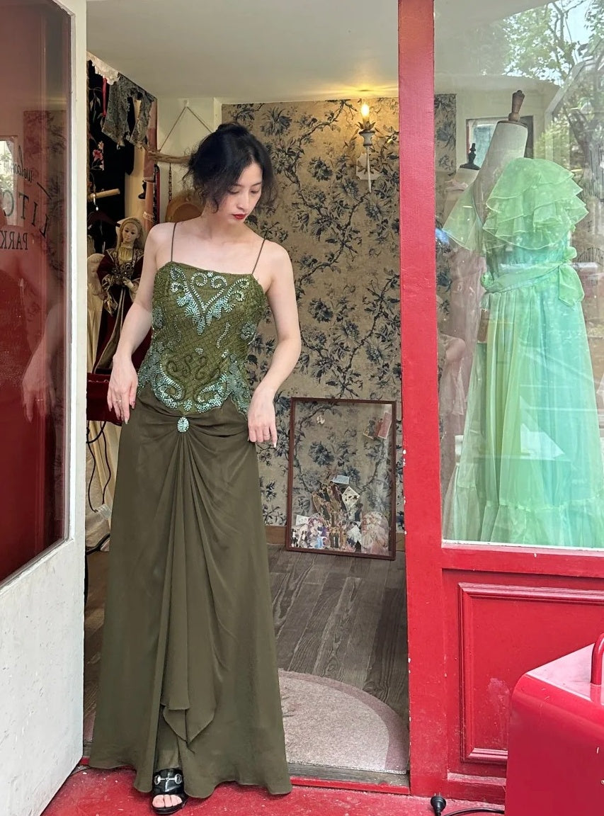 Robe de bal brillante à paillettes et col en cœur, robe de soirée sirène, robe de gala, robe de fête d'anniversaire, D3415