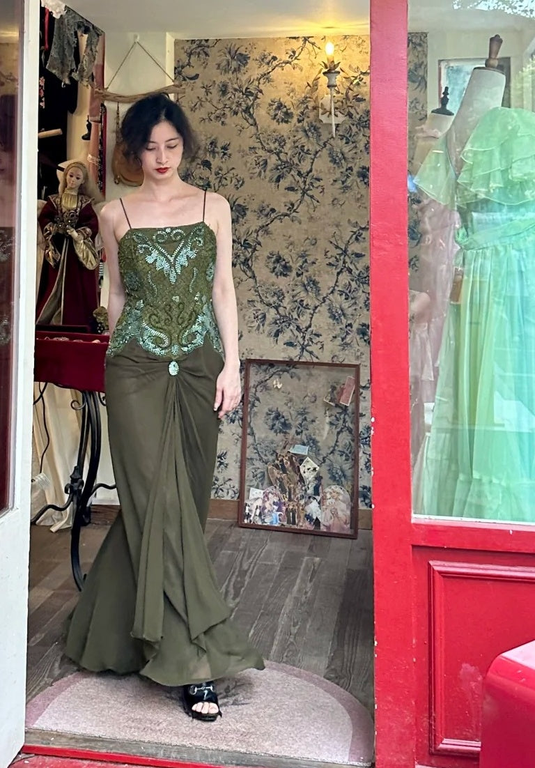 Robe de bal brillante à paillettes et col en cœur, robe de soirée sirène, robe de gala, robe de fête d'anniversaire, D3415