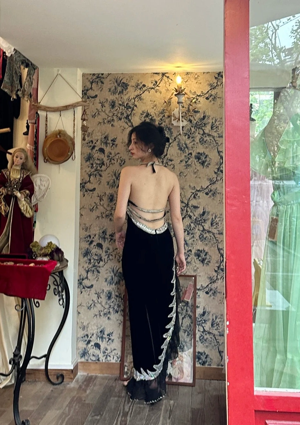 Robe de bal brillante à paillettes et col en cœur, robe de soirée sirène, robe de gala, robe de fête d'anniversaire, D3415