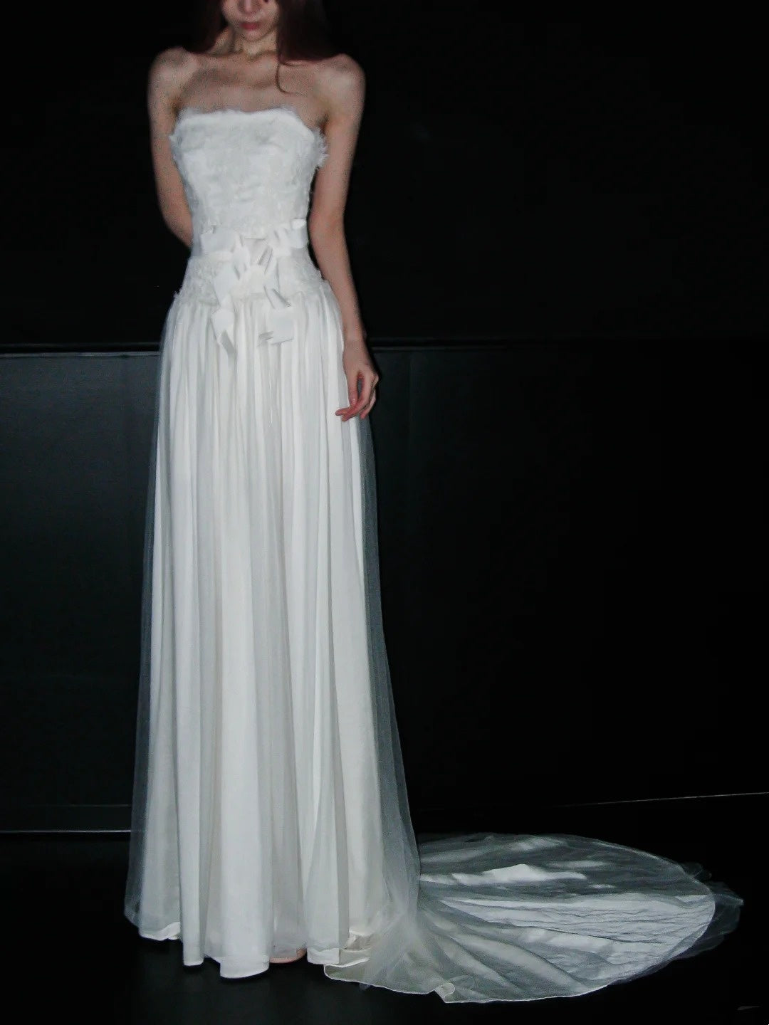 Robe de mariée beauté A-Line, décolleté en cœur, plissée, D3302