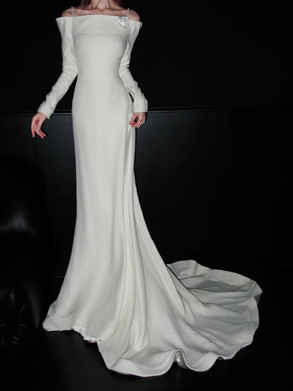 Robe de mariée beauté A-Line, décolleté en cœur, plissée, D3302
