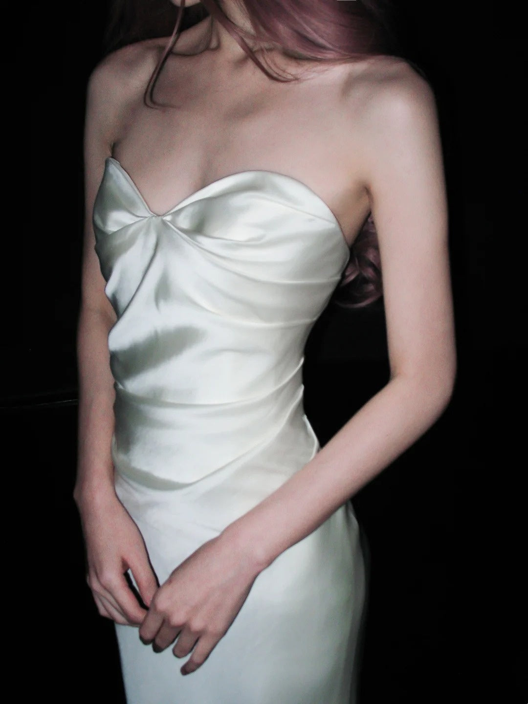 New Design Wedding Dress Sweetheart Pleated Mermaid Wedding Dress     D4075