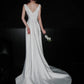 Minimalist Wedding Dress Sweetheart Pleated Wedding Dress   D4081