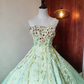 Charming Prom Dress One Shoulder Pleated Tulle Ball Gown Evening Dress Quinceanera Dress Birthday Party Outfits   D4087