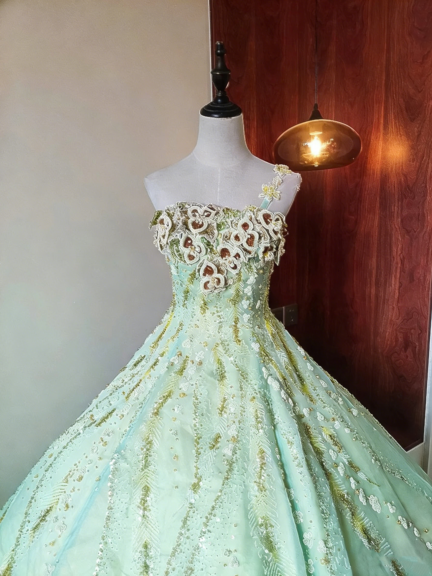 Charming Prom Dress One Shoulder Pleated Tulle Ball Gown Evening Dress Quinceanera Dress Birthday Party Outfits   D4087