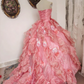 Newest Prom Dress Sweetheart Ruffle Ball Gown Evening Dress Quinceanera Dress Birthday Party Outfits   D4089