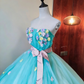 Beauty Prom Dress Strapless Flower Pleated Tulle Ball Gown Birthday Party Outfits Evening Dress Sweet 16 Dress      D4092