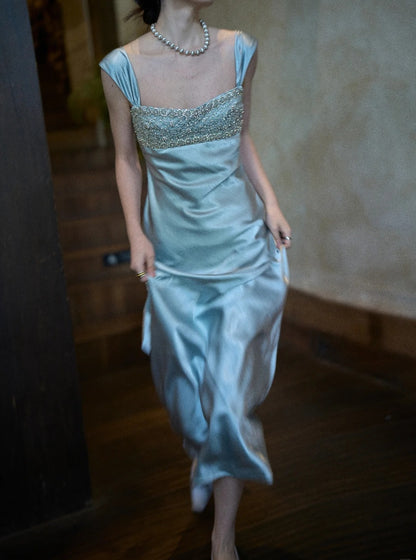 Robe de bal brillante à paillettes et col en cœur, robe de soirée sirène, robe de gala, robe de fête d'anniversaire, D3415