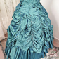 Beauty Prom Dress Strapless Pleated Ball Gown Evening Dress Quinceanera Dress Birthday Party Dress  D4098