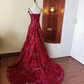 Gorgeous Prom Dress A Line Spaghetti Straps Pleated Gala Dress Evening Dress     D4102