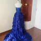 Charming Prom Dress Strapless Pleated Gala Dress Evening Dress     D4103