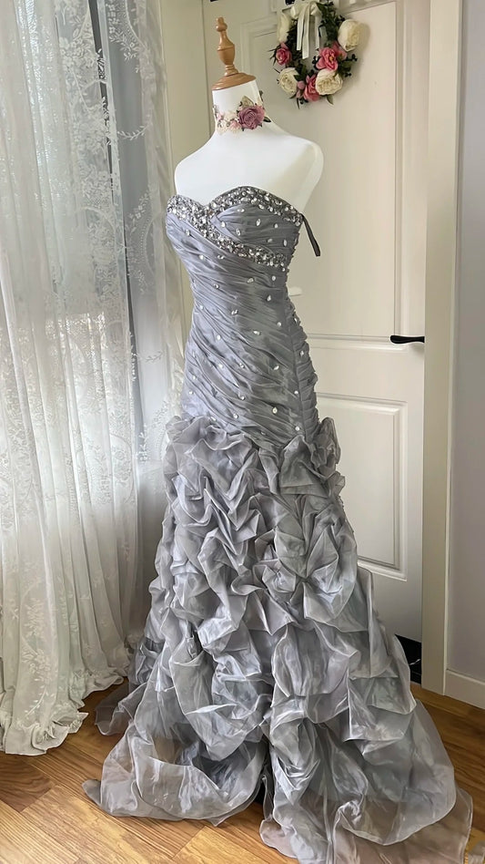 Charming Prom Dress Sweetheart Pleated Mermaid Evening Dress Gala Dress Birthday Party Outfits   D4118