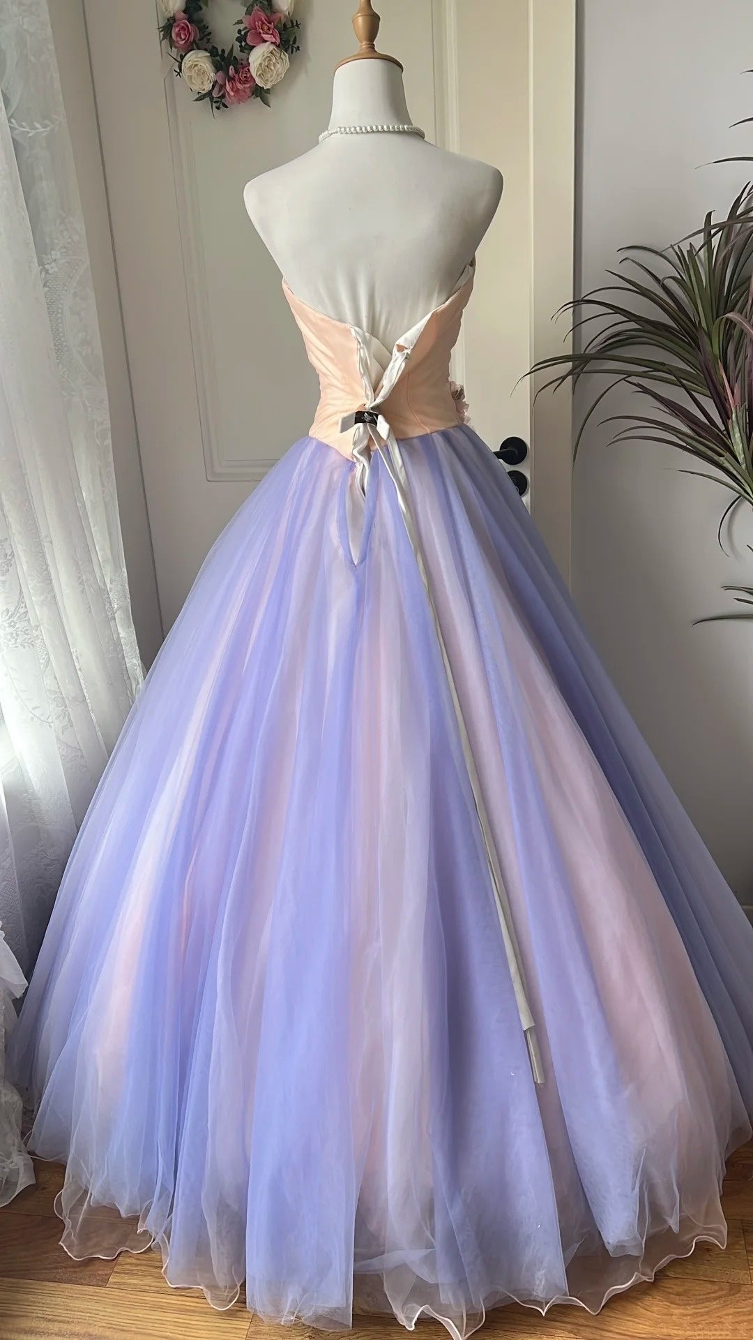Beauty Prom Dress Sweetheart Tulle Pleated Ball Gown Evening Dress Birthday Party Outfits      D4121