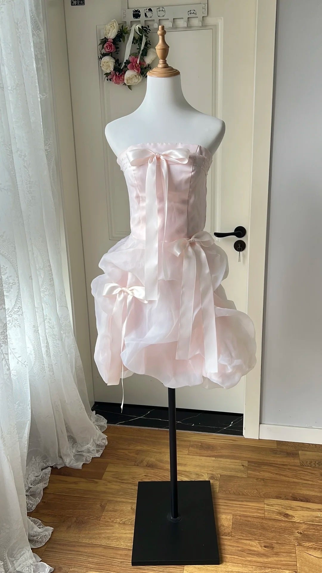 New Arrival Homecoming Dress Strapless Short Prom Dress Birthday Party Outfits    D4129