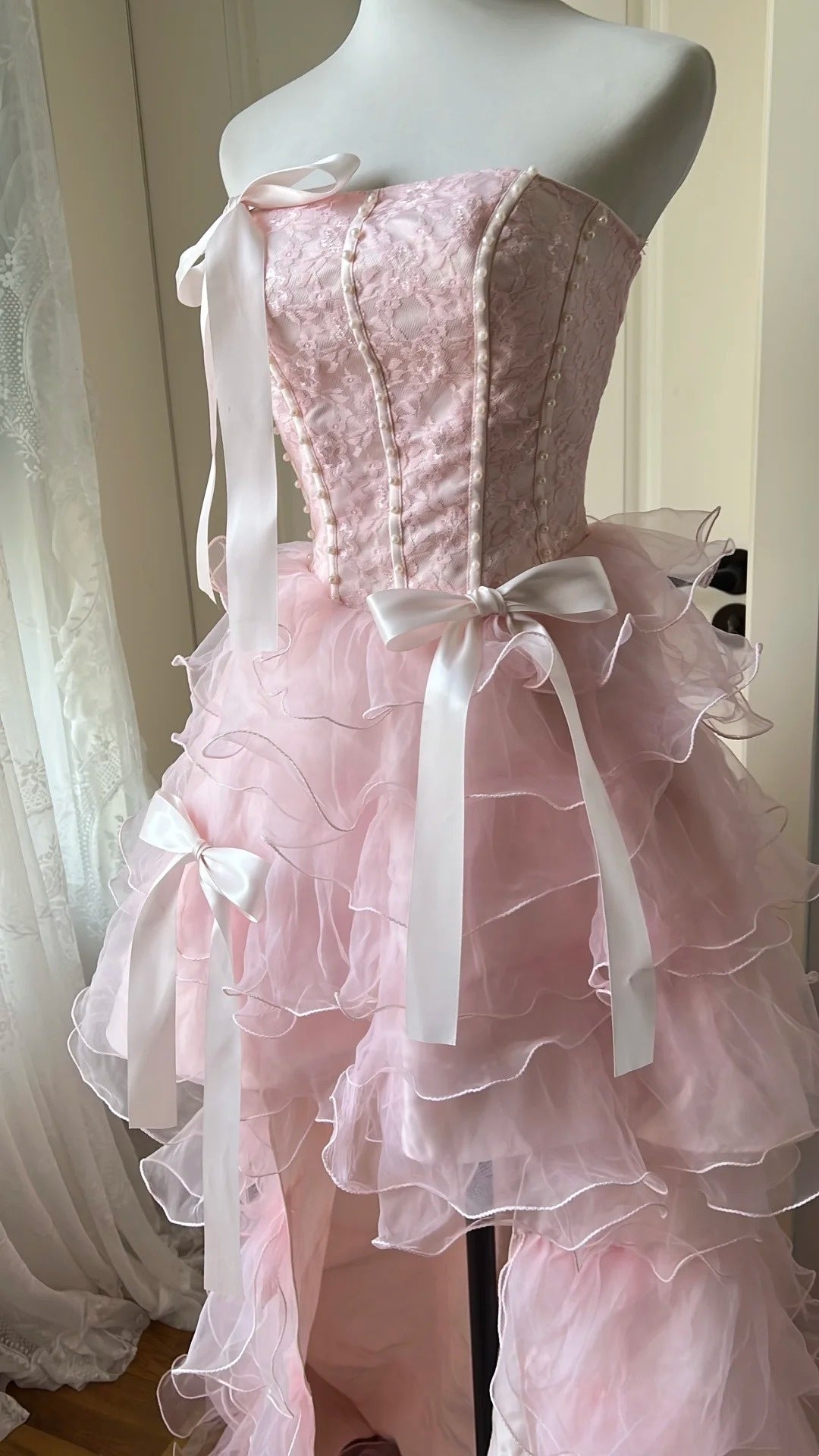 New Arrival Short Prom Dress Strapless Ruffle Homecoming Dress Birthday Party Dress   D4138