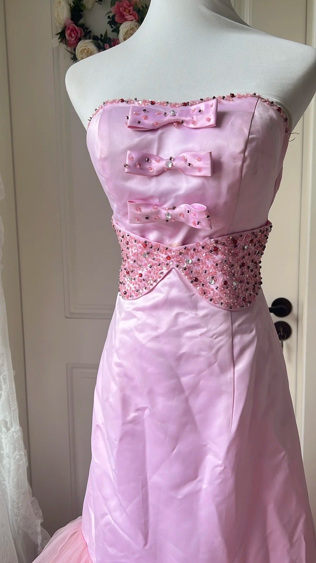 New Design Prom Dress Strapless Pleated Tulle Mermaid Formal Gala Dress Evening Dress   D4139