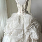 Retro Wedding Dress Spaghetti Straps Pleated  Wedding Dress  D4146